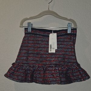 Janie and Jack Black and Red Striped Skirt